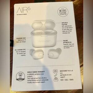 NIB Air 5 Wireless Earbuds